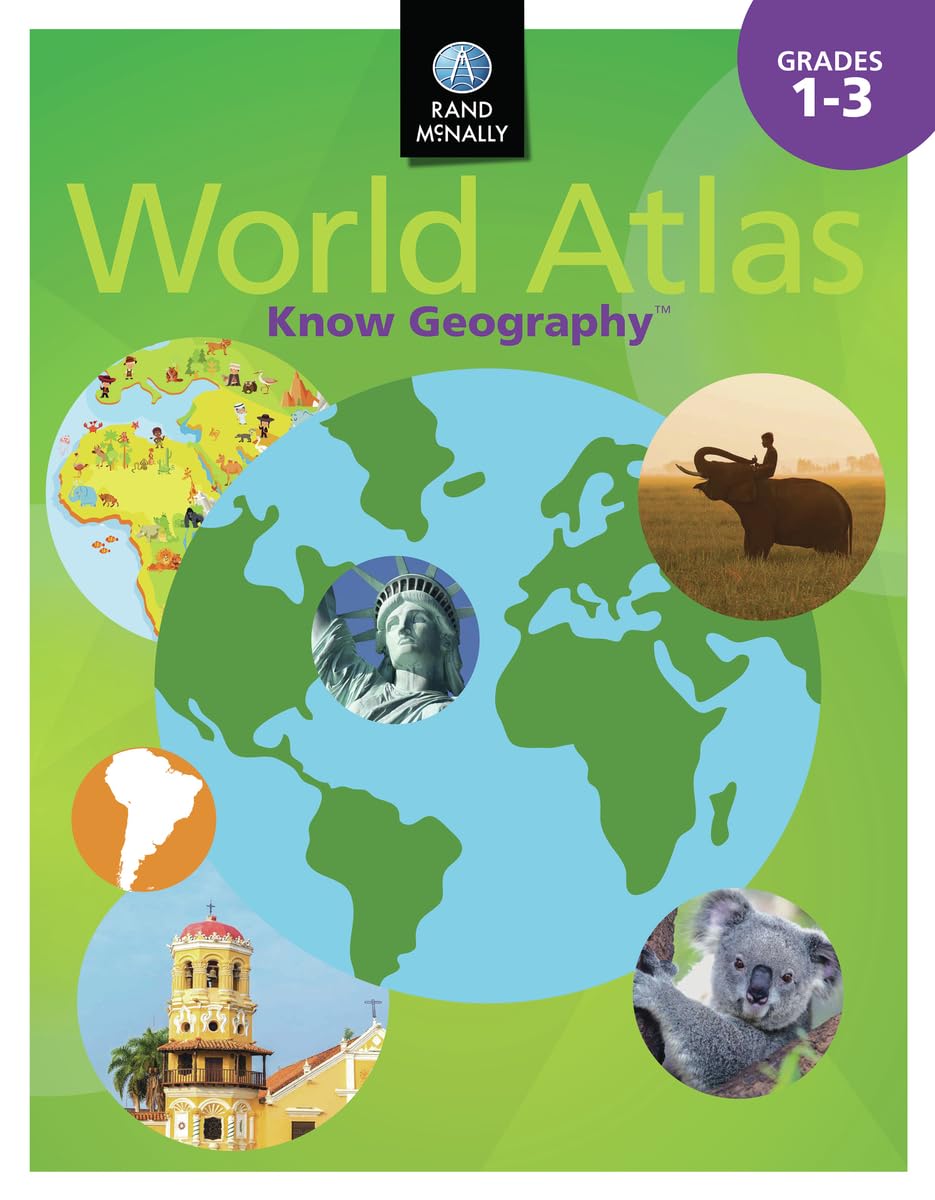 Know Geography World Atlas Grades 13 (Rand Mcnally Know Geography),Used