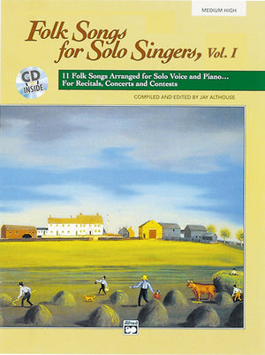 Folk Songs For Solo Singers, Vol. 1 (Medium High) (Book & Cd)-used
