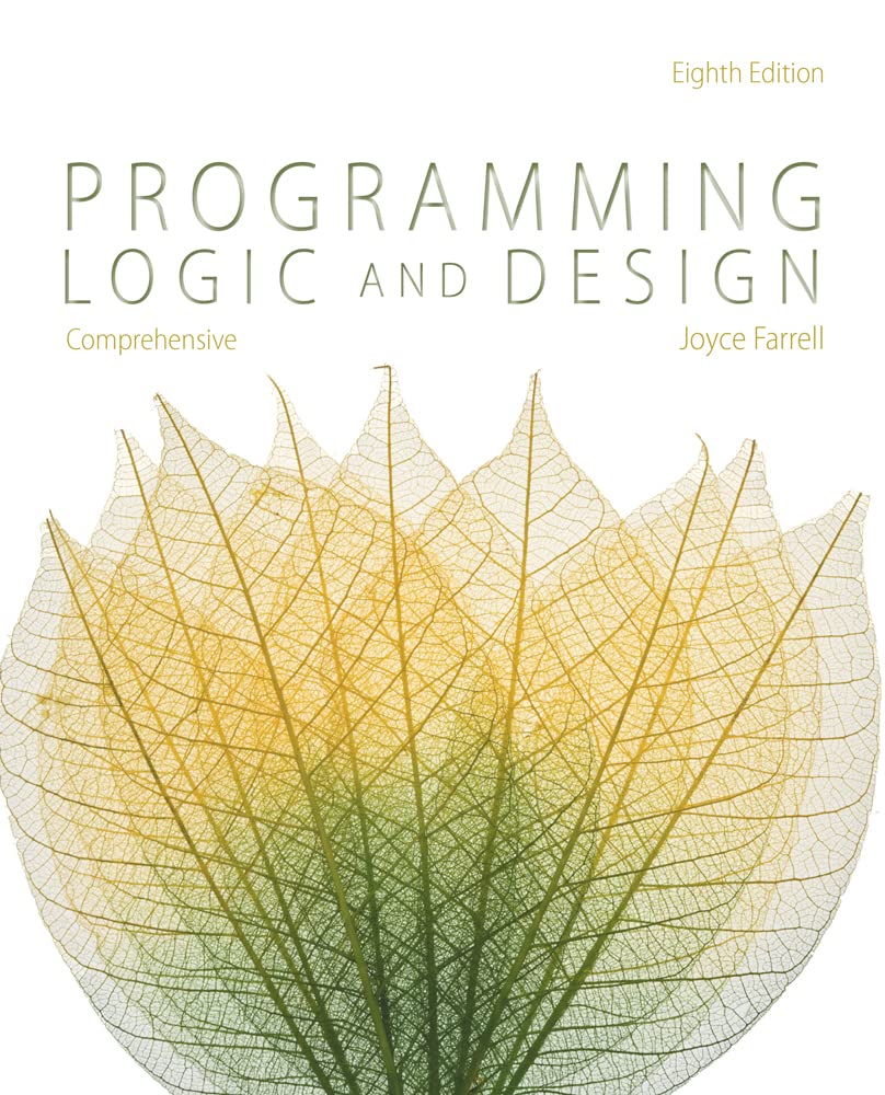 Programming Logic and Design, Comprehensive,New