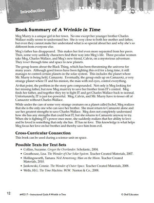 A Wrinkle in Time: Study Guide (Instructional material for 48th Grades) (Great Works),Used