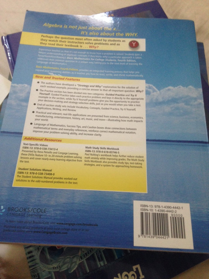 Basic Mathematics for College Students (Available Titles CourseMate),Used