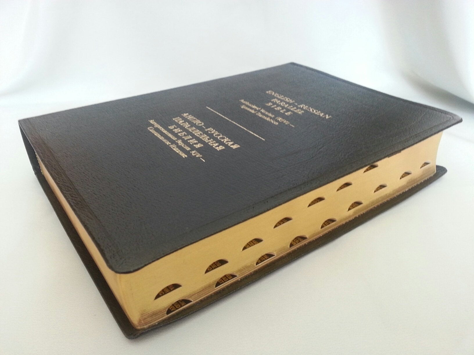 EnglishRussian Parallel Bible (Leather Bound) by Christian Books store (20040802)
