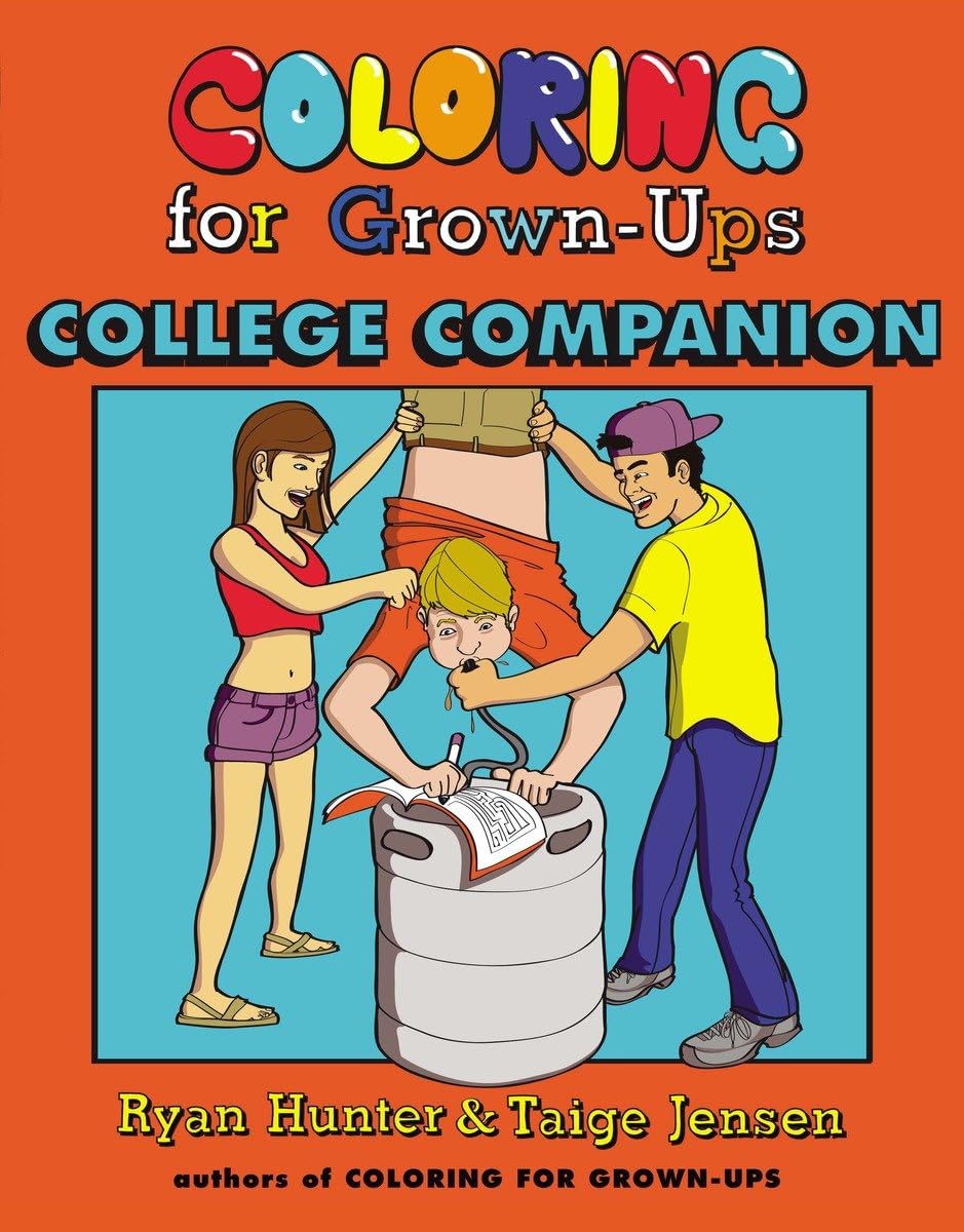 Coloring for GrownUps College Companion,Used