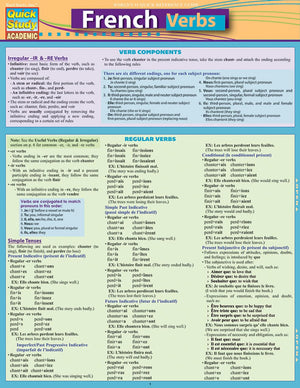 French Verbs (Quick Study Academic),Used