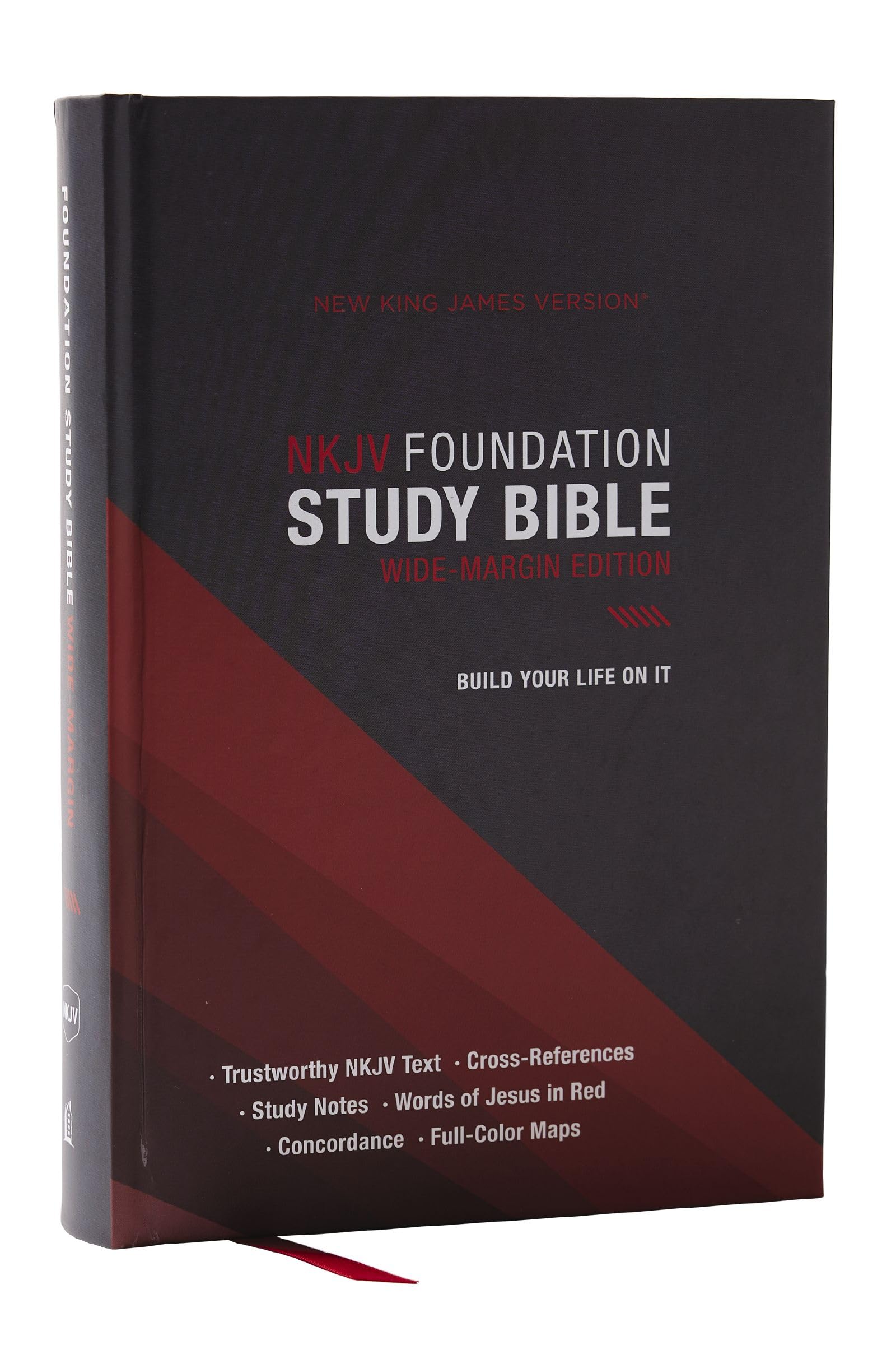 Nkjv Foundation Study Bible, WideMargin, Black Hardcover, Red Letter