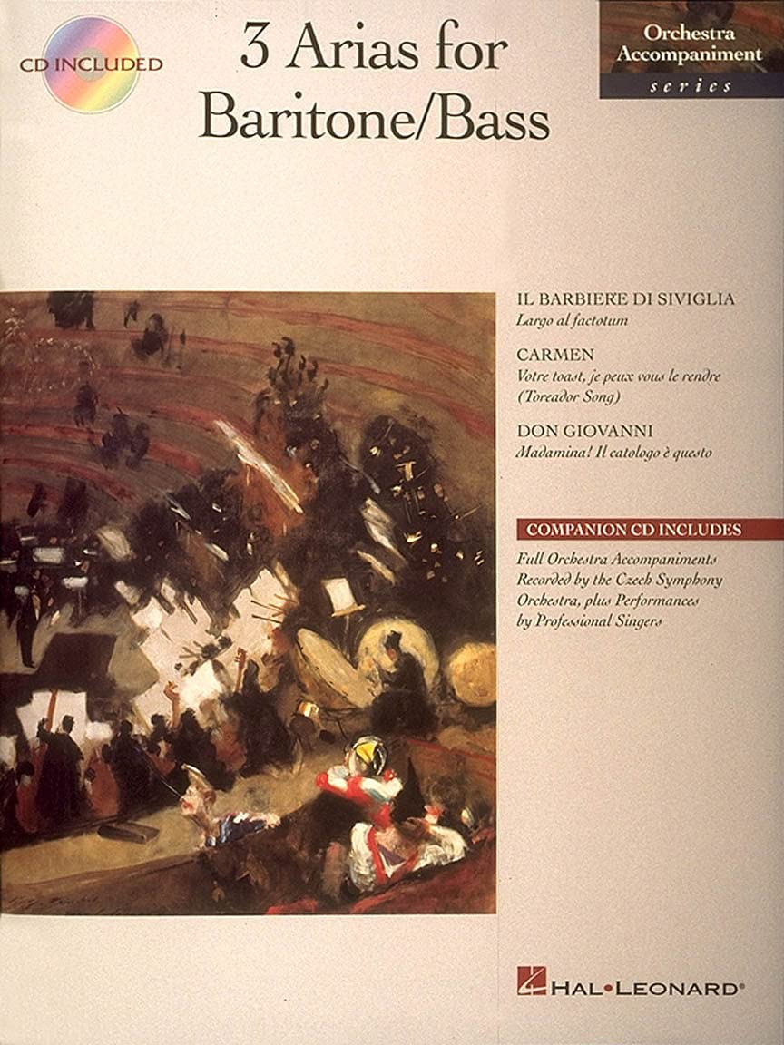 3 Arias for Baritone/Bass: Orchestra Accompaniment Series,Used