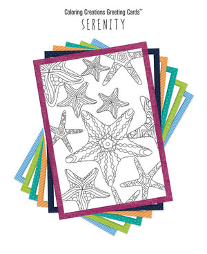 Coloring Creations Greeting Cards  Serenity: With Scripture,New