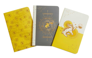Harry Potter: Hufflepuff Constellation Sewn Pocket Notebook Collection (Harry Potter: Constellation),Used