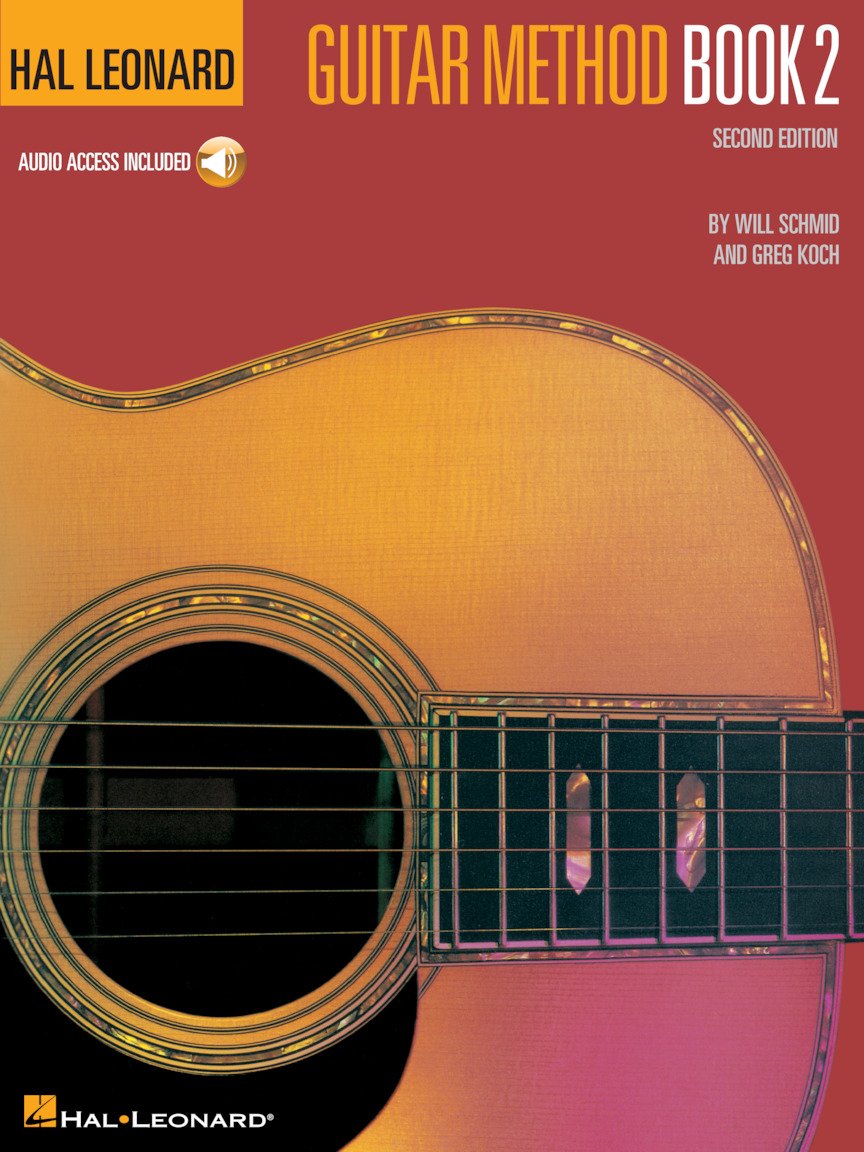 Hal Leonard Guitar Method  Book 2  Beginner to Intermediate Guitar Lesson Book with Online Audio  Learn Chords, Fingerstyle, Po,New