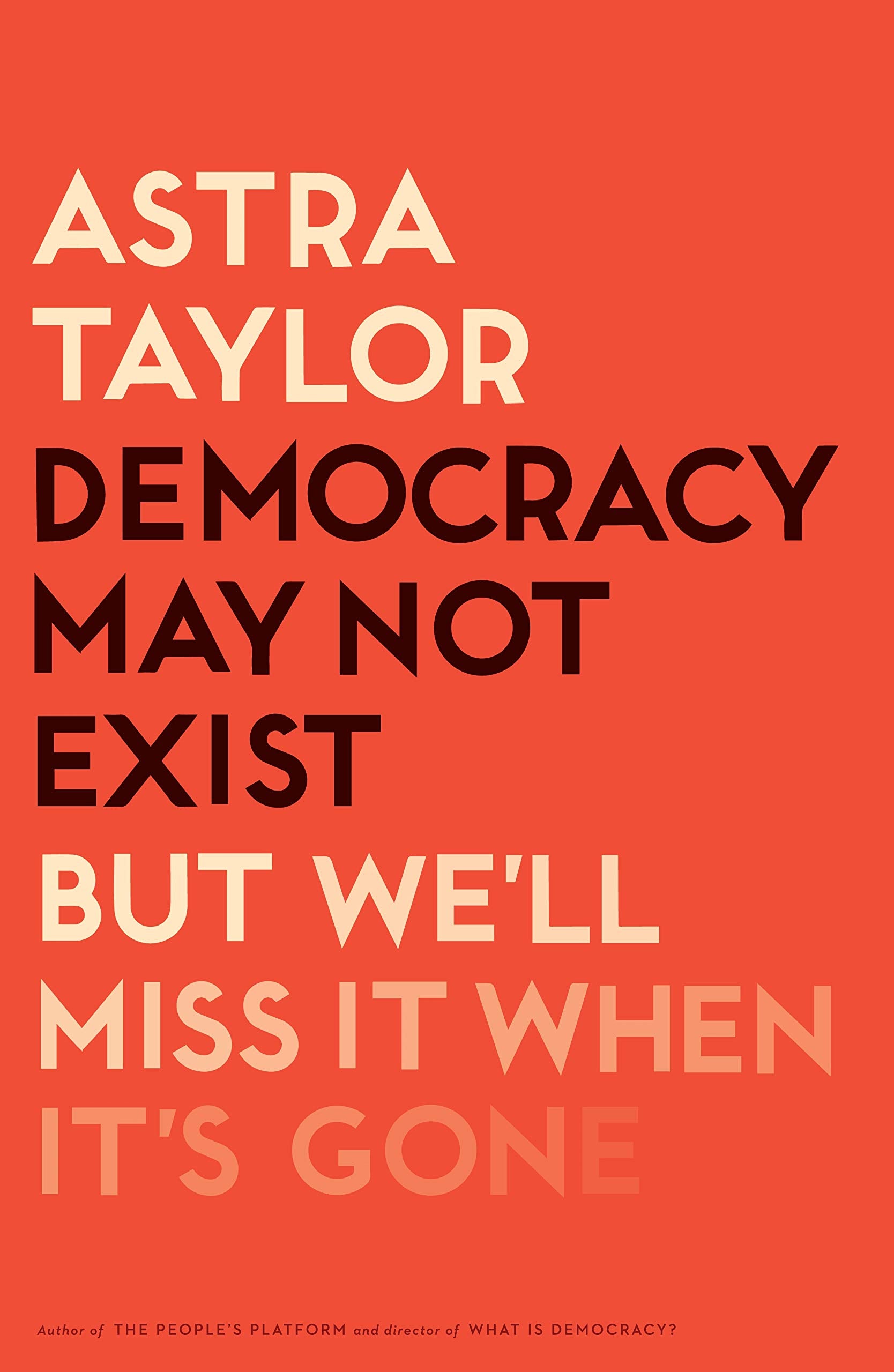 Democracy May Not Exist, but We'll Miss It When It's Gone,Used