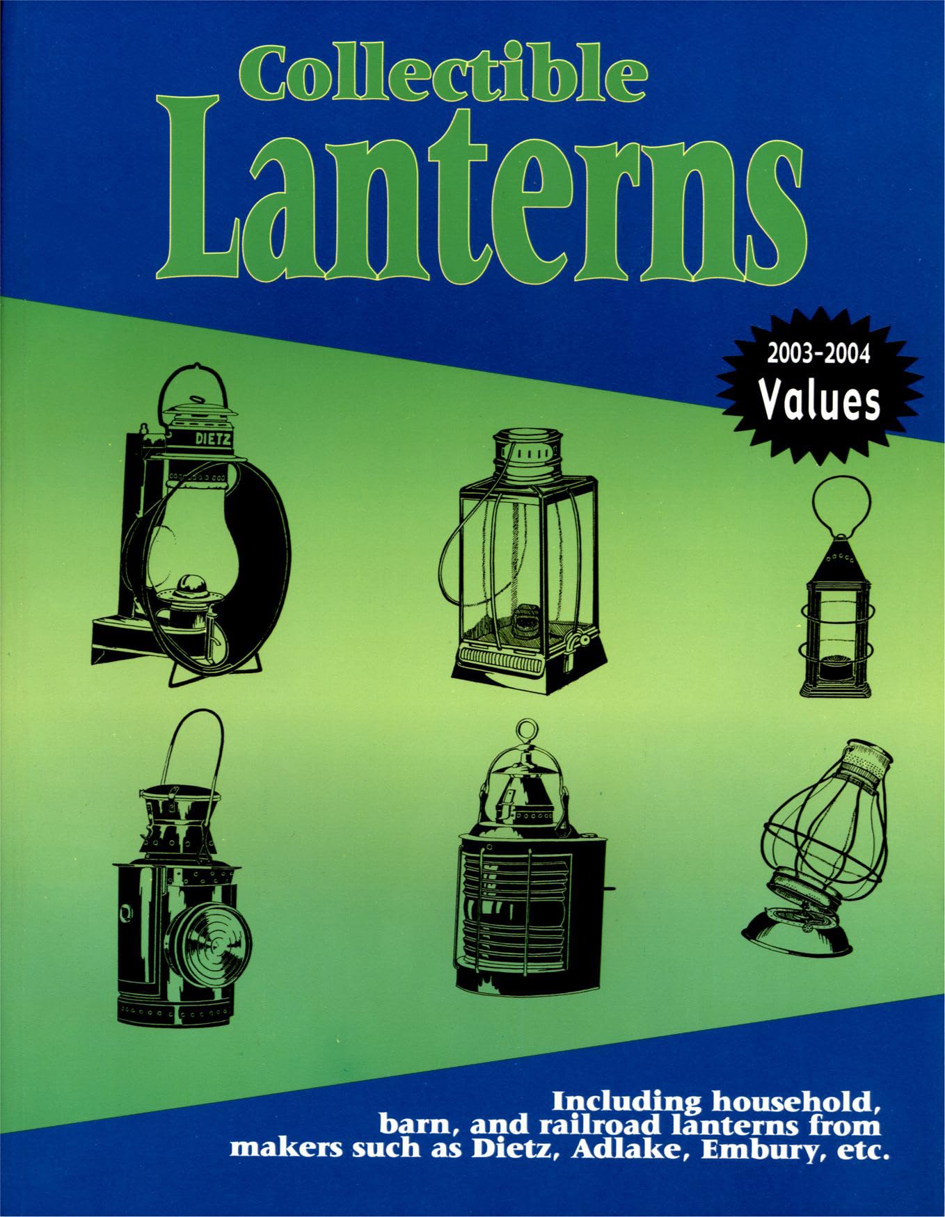 Collectible Lanterns: Including Household, Barn, And Railroad Lanterns From Makers Such As Dietz, Adlake, Embury, Etc.,New