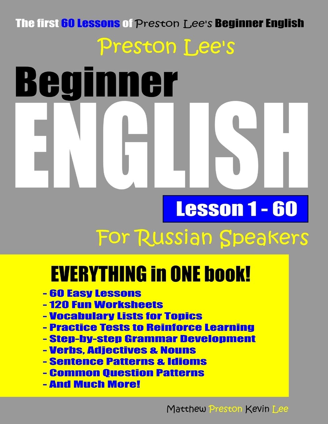 Preston Lee's Beginner English Lesson 1  60 For Russian Speakers (Preston Lee's English For Russian Speakers),Used