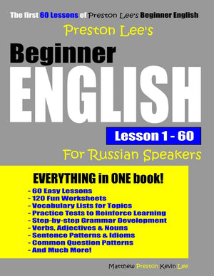 Preston Lee's Beginner English Lesson 1  60 For Russian Speakers (Preston Lee's English For Russian Speakers),Used