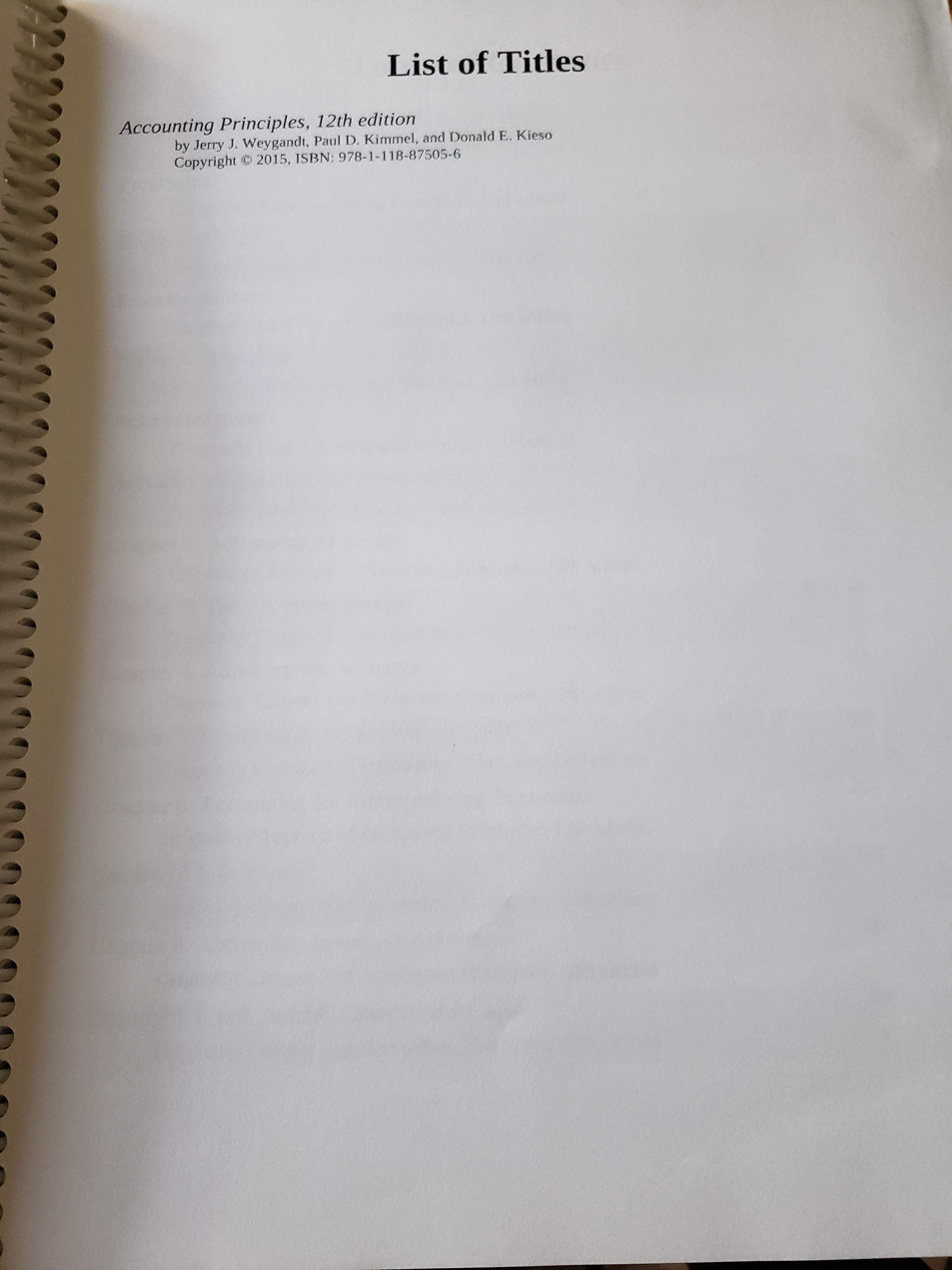 Accounting Principles  Standalone book