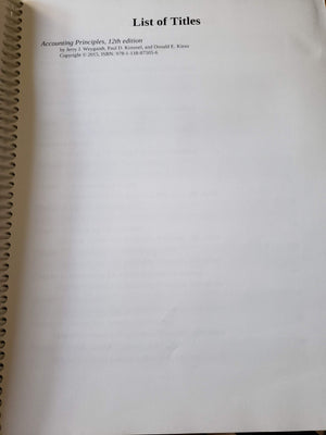 Accounting Principles  Standalone book