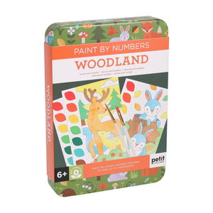 Petit Collage Paint By Numbers: Woodland