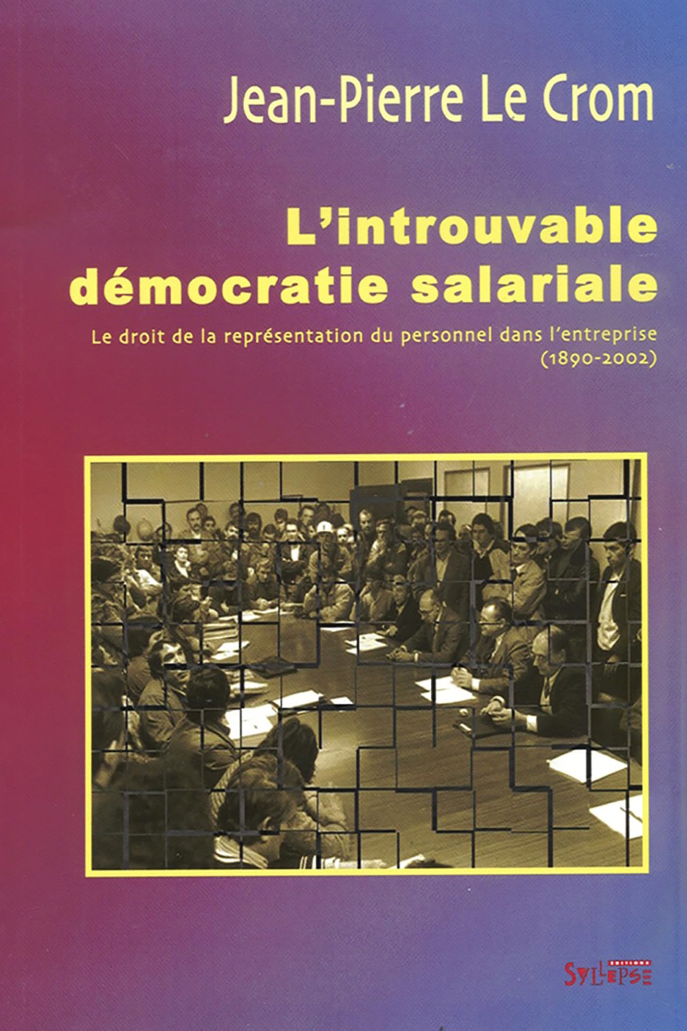 l'introuvable democratie salariale: LE DROIT DE LA REPRSENTATION DU PERSONNEL DANS L'ENTREPRISE (18902002) (0),Used
