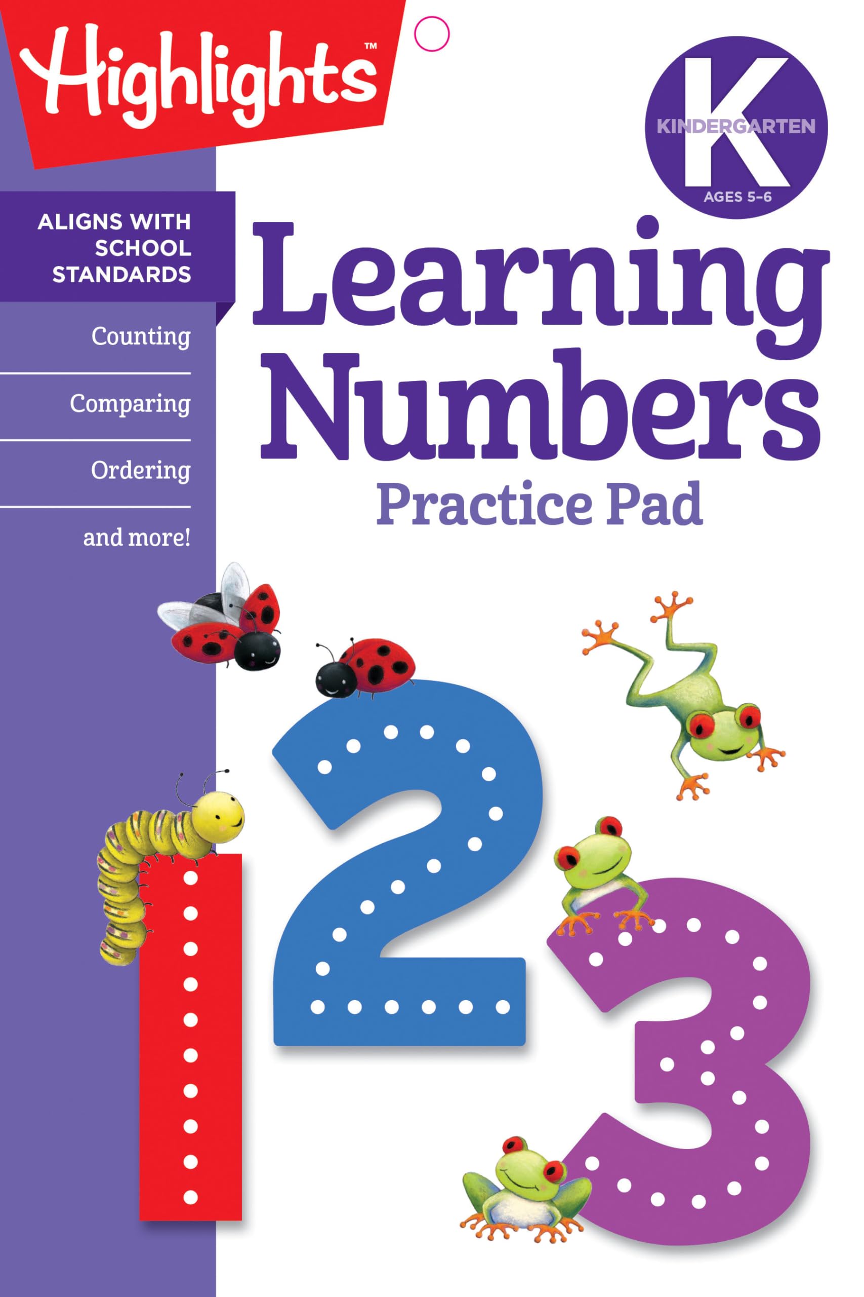 Kindergarten Learning Numbers (Highlights Learn on the Go Practice Pads),Used