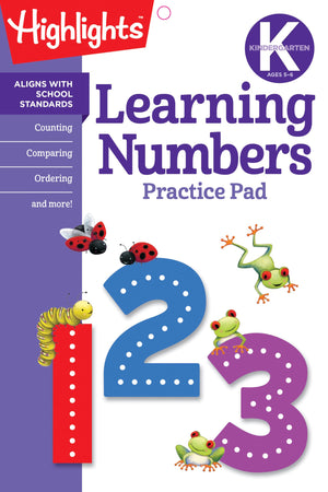 Kindergarten Learning Numbers (Highlights Learn on the Go Practice Pads),Used