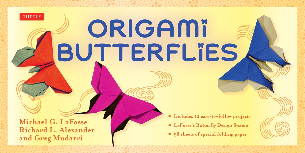 Origami Butterflies Kit: Kit Includes 2 Origami Books, 12 Fun Projects, 98 Origami Papers And Instructional Dvd: Great For Both ,Used