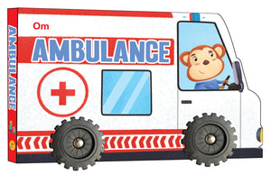 Cutout Board Book : Ambulance - Small Wheel For ChildrenS Activity | Picture | Cute Rhymes | Wonderful Gift For Kids; 1+ Ages