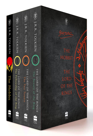 Tolkien 4 book boxed set (The Hobbit, The Fellowship of the Ring, The Two Towers, The Return of the King),Used