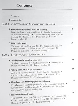 Effective Teaching in Schools Theory and Practice Third Edition,Used