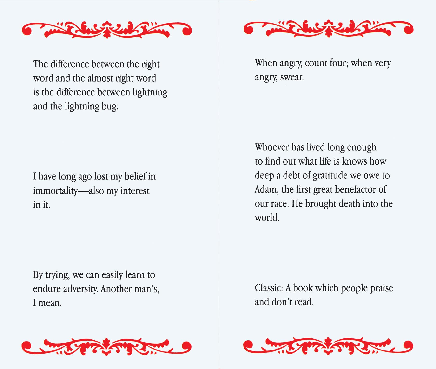 Mark Twain: Wit And Wisecracks (Americana Pocket Gift Editions)