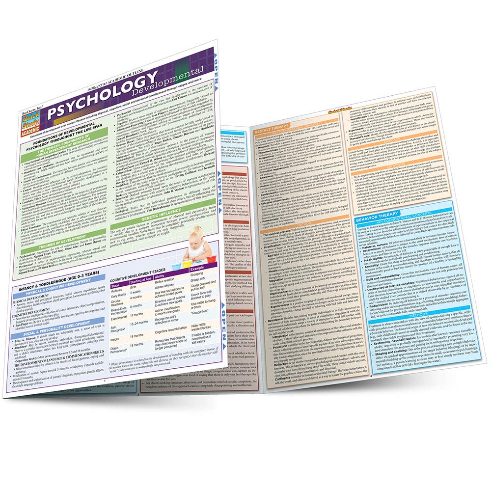 Psychology: Developmental (Life Span) (Quick Study Academic),Used