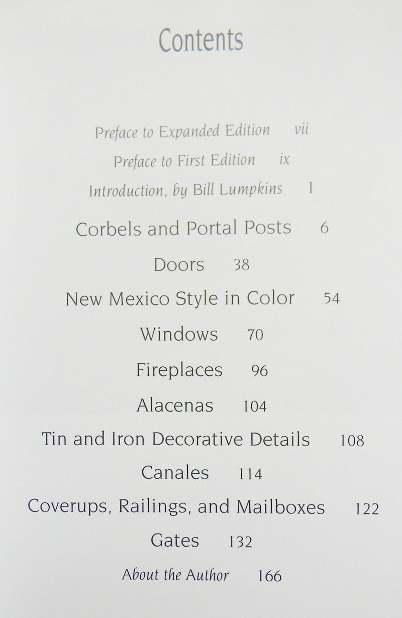 New Mexico Style: A Sourcebook of Traditional Architectural Details,Used