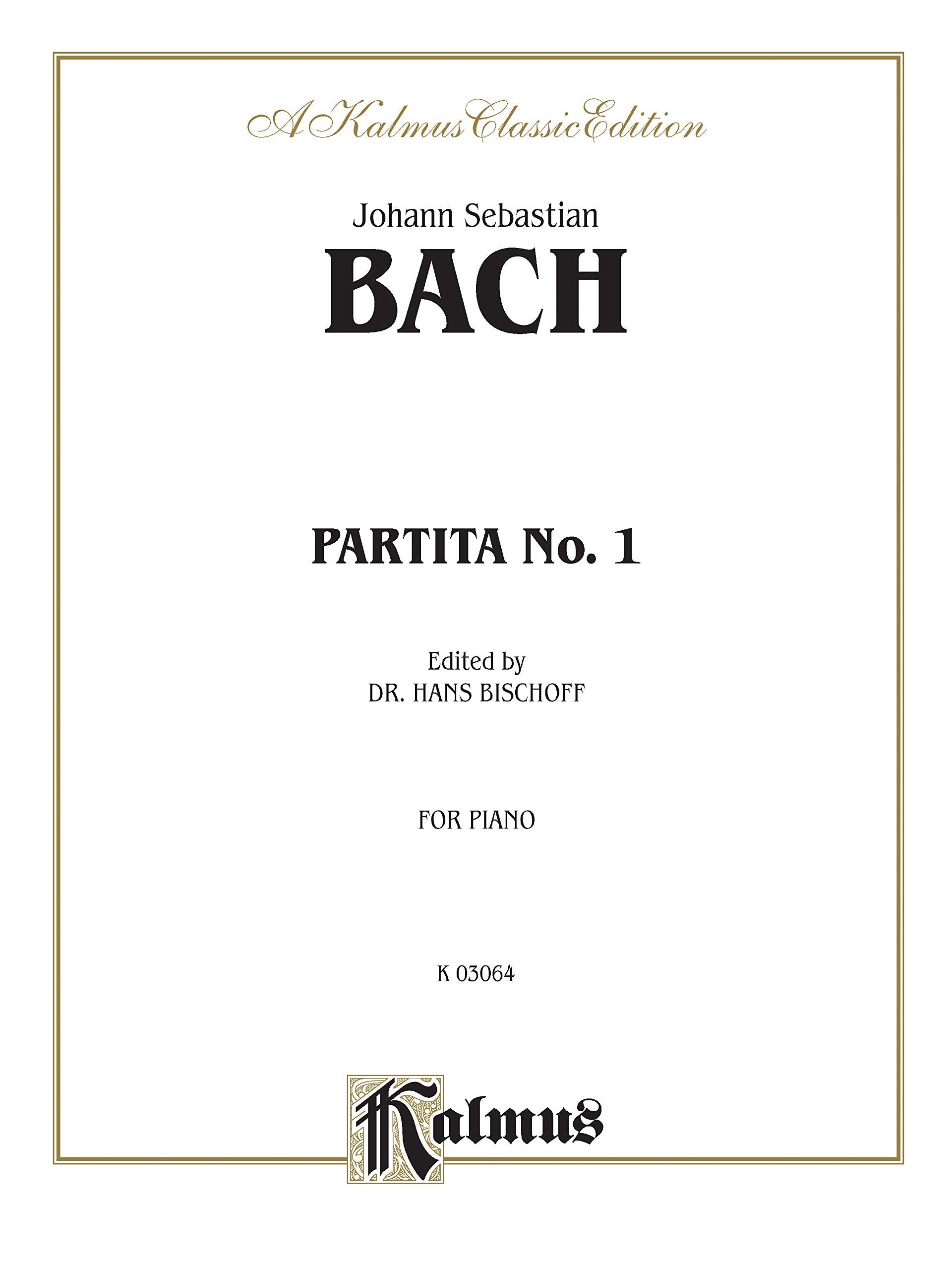 Partita No. 1 In Bflat Major (Kalmus Edition),Used