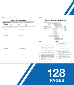 Carson Dellosa The 100 Series Chemistry Workbook, Science Book for Grades 912, Periodic Table, Atomic Structure, Scientific Not,New