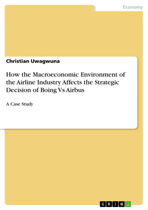 How the Macroeconomic Environment of the Airline Industry Affects the Strategic Decision of Boing Vs Airbus: A Case Study,Used