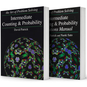 Art of Problem Solving (AoPS) Series, Intermediate Counting and Probability 2 Books Set of Text and Solution by David Patrick-New