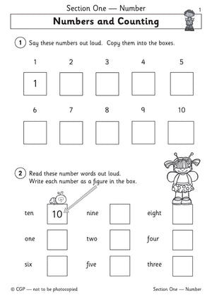 Reception Maths Workout (CGP Reception),Used