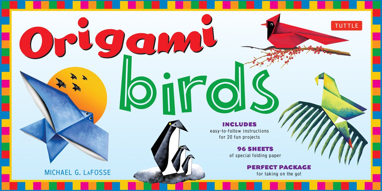 Origami Birds Kit: Make Colorful Origami Birds with This Easy Origami Kit: Includes 2 Origami Books, 20 Projects & 98 HighQuali,Used