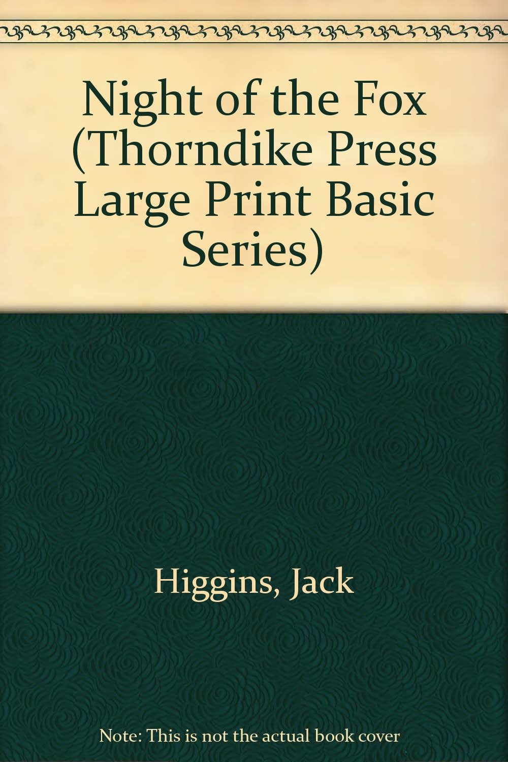 Night Of The Fox (Thorndike Press Large Print Basic Series)-used