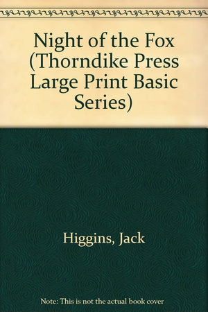 Night Of The Fox (Thorndike Press Large Print Basic Series)-used