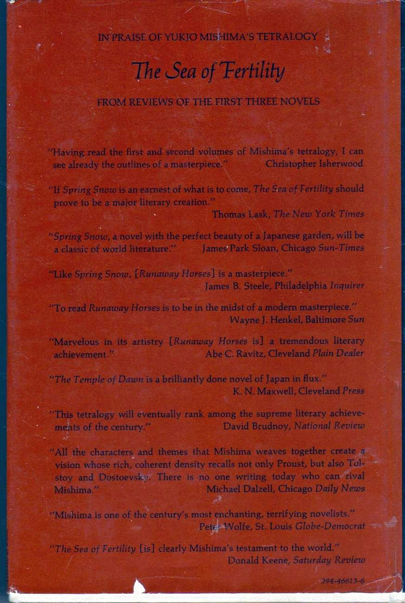 The Decay Of The Angel (Book 4 Of 4 In The Sea Of Fertility Cycle),New