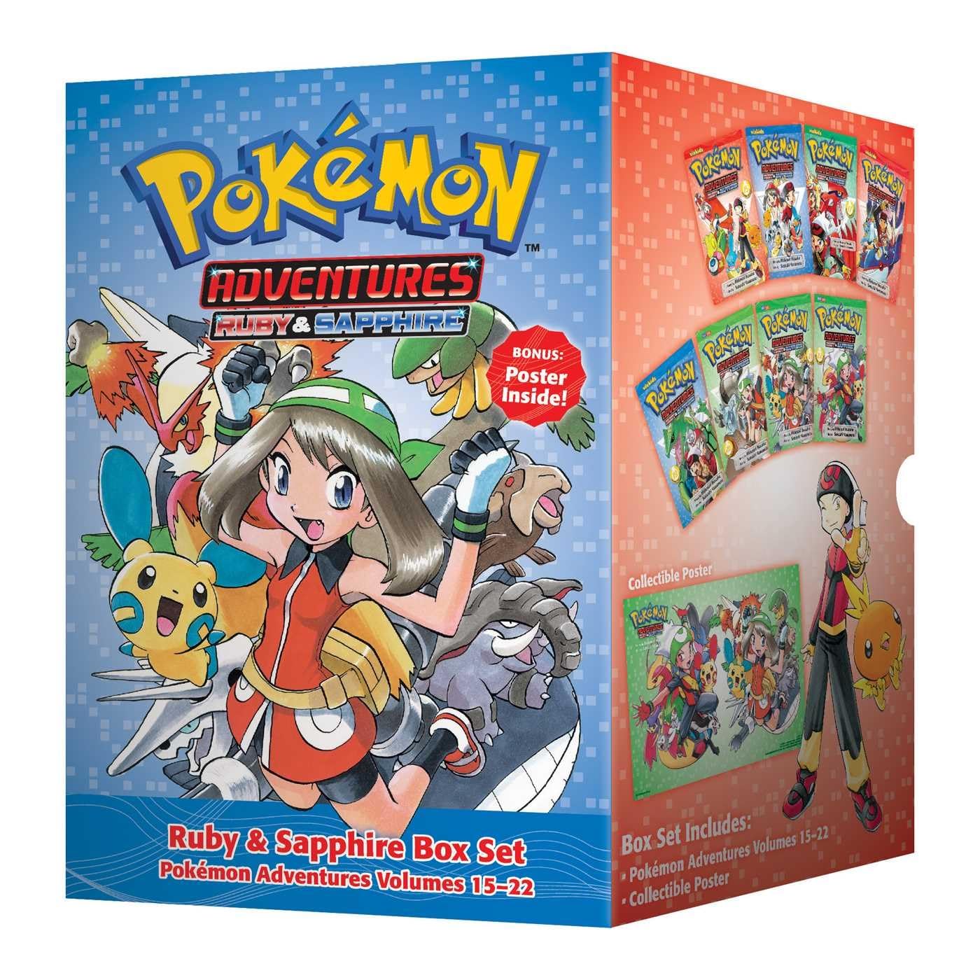 Pok?mon Adventures Ruby & Sapphire Box Set: Includes Volumes 1522 (Pok?mon Manga Box Sets),Used