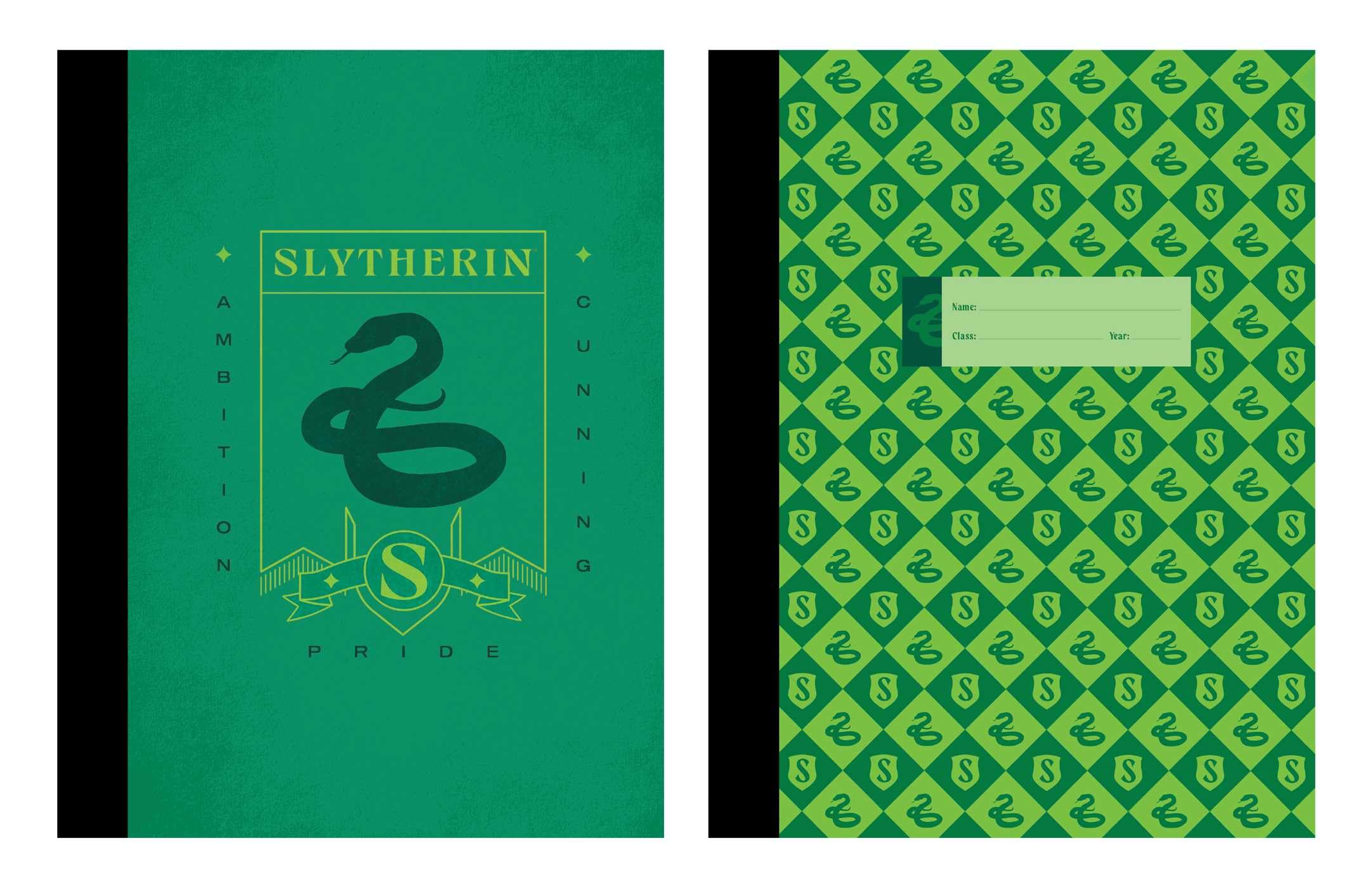 Harry Potter: Slytherin Composition Notebook Set (Set Of 2)