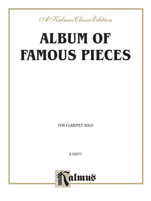 Album of Famous Pieces for Clarinet Solo (Kalmus Edition),Used