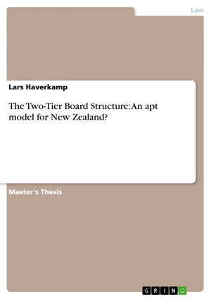 The Twotier Board Structure: An Apt Model For New Zealand?,Used