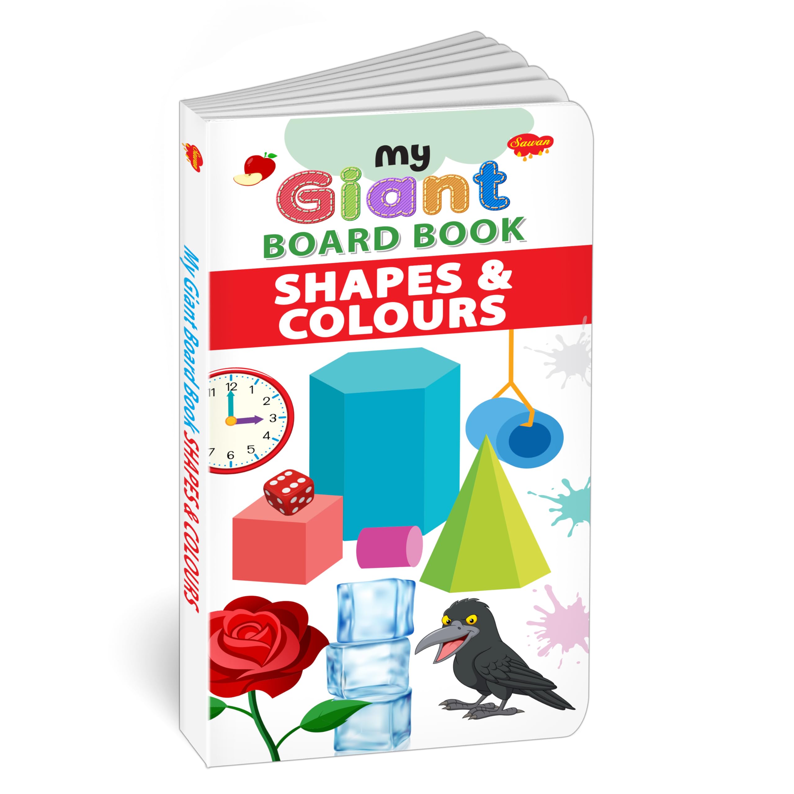 My Giant Board Book : Shapes And Colours - ChildrenS Learning Book, Board Books For Early Readers, KidS Educational Board Books