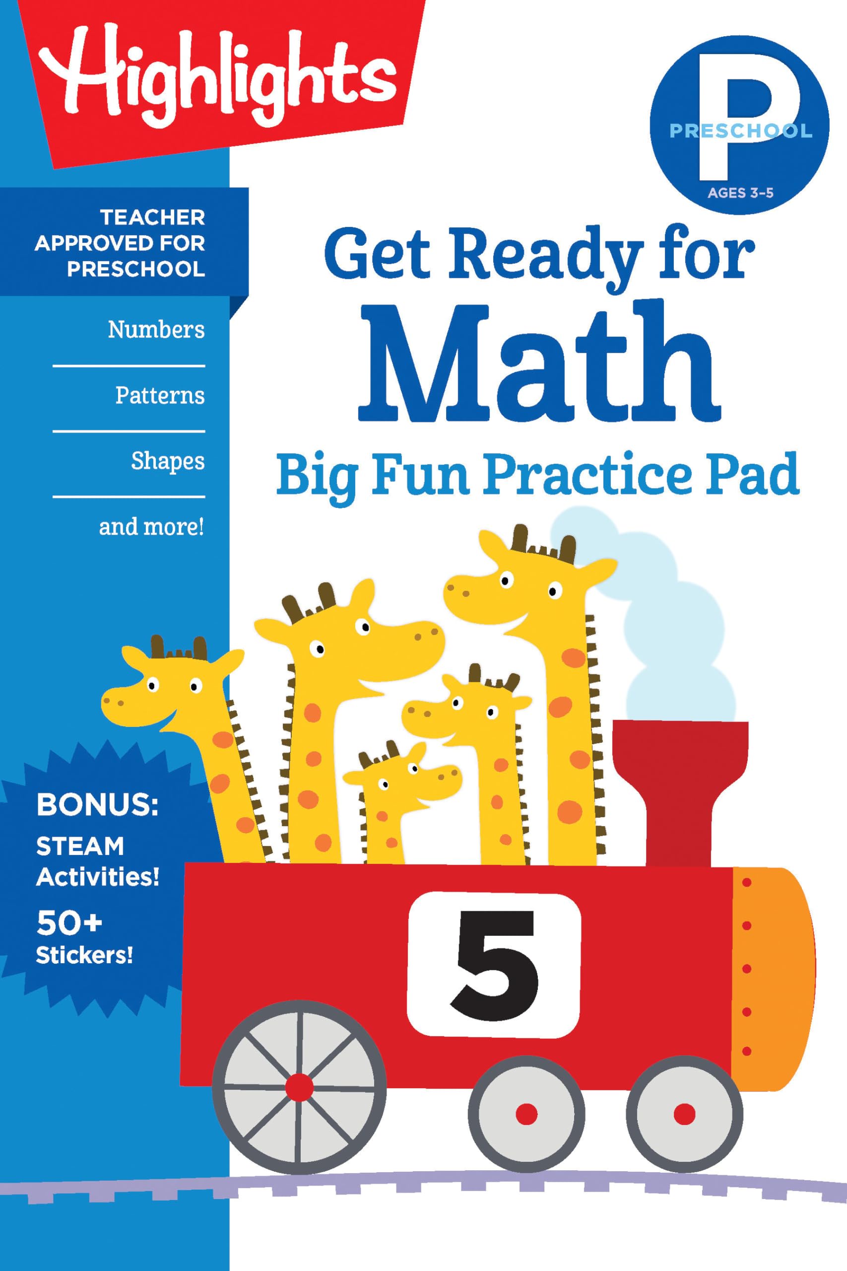 Preschool Get Ready for Math Big Fun Practice Pad (Highlights Big Fun Practice Pads),Used