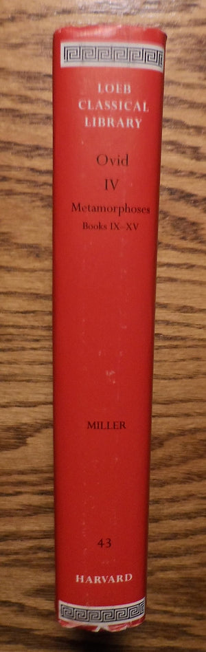 Ovid Iv: Metamorphoses, Books Ixxv (Loeb Classical Library, No. 43) (Volume Ii),New