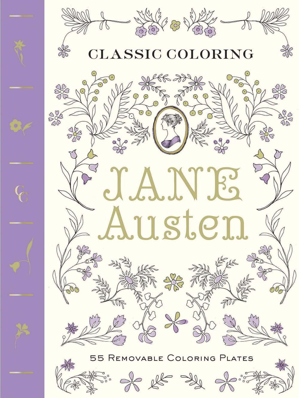 Classic Coloring: Jane Austen (Adult Coloring Book): 55 Removable Coloring Plates,Used