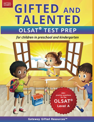 Gifted and Talented OLSAT Test Prep: Gifted test prep book for the OLSAT; Workbook for children in preschool and kindergarten,Used