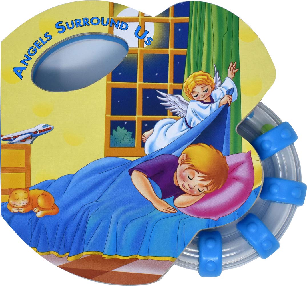 Angels Surround Us (Rattle Book) (St. Joseph Rattle Board Books),Used