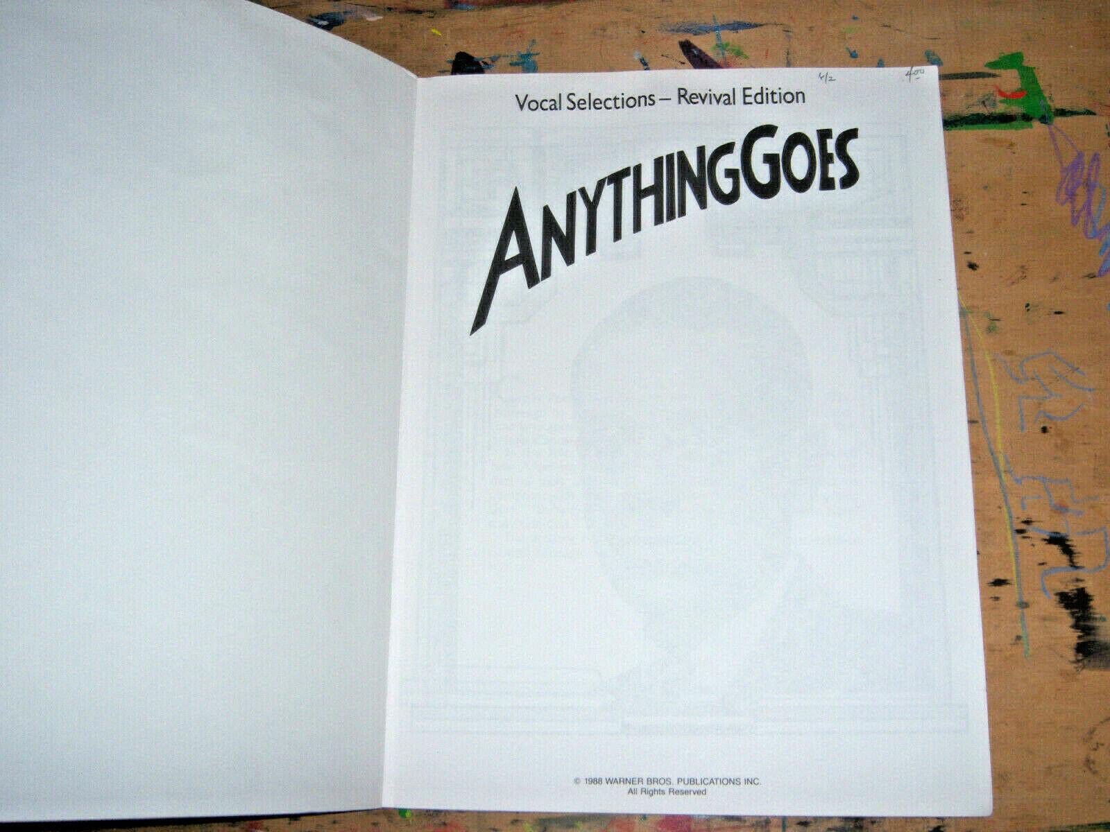 Anything Goes (Revival Edition): Vocal Selections